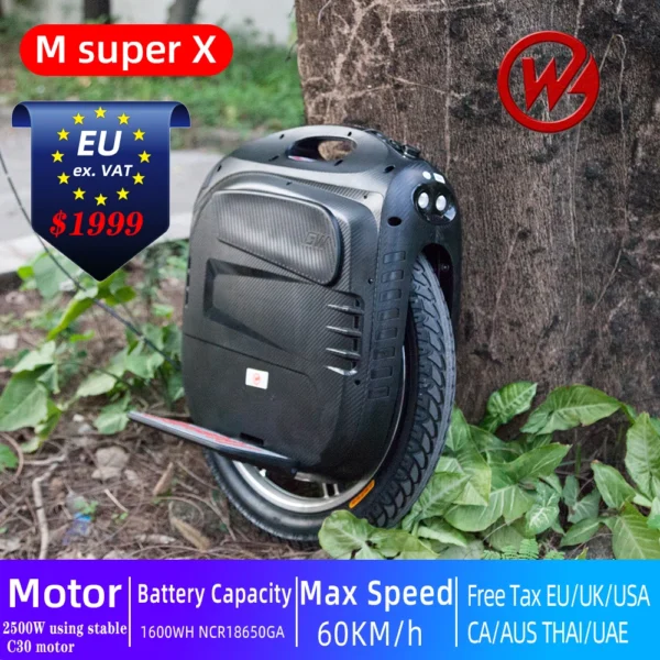 2022 Gotway MsuperX (MSX) Electric Unicycle – High-Performance 84V Unicycle with 2500W Motor