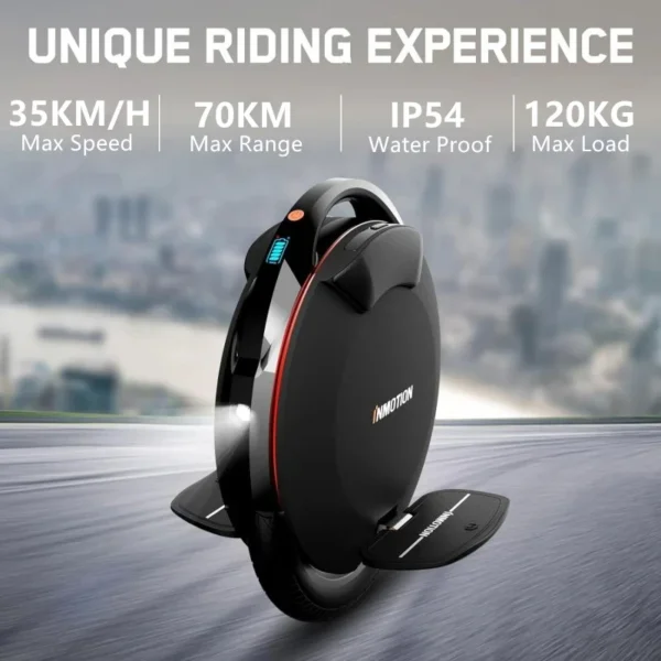 Original INMOTION V8S Electric Unicycle – 72V 728Wh BatteryOriginal INMOTION V8S Electric Unicycle – 72V 728Wh Battery, 1000W Motor, Smart EUC - Image 4