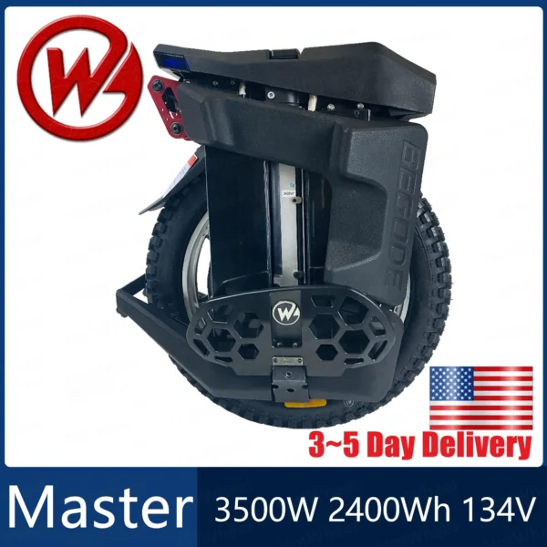 USA Stock Gotway Begode Master Electric Unicycle – 3500W Motor, 134V Battery